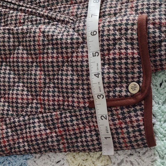 NWT Lauren Ralph Lauren XXL Box Houndstooth Snap Button Quilted Jacket - Picture 7 of 16